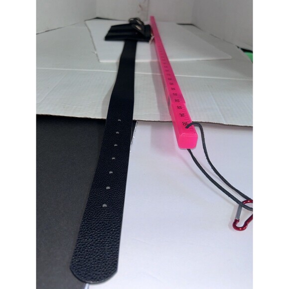 VINCE CAMUTO Black faux leather waist belt with bag Size Large - Picture 15 of 16